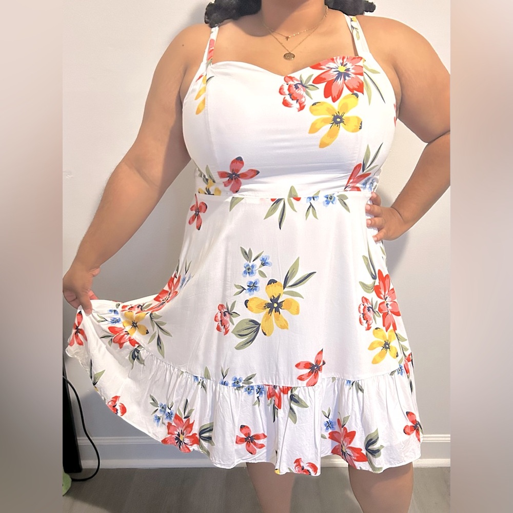 Fit and Flare Cami Dress (Old Navy)